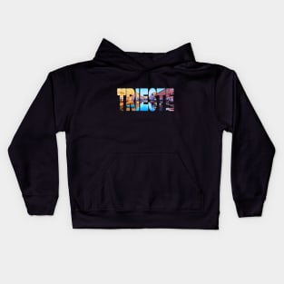 TRIESTE -  Italy Grand Canal Sunset Kids Hoodie